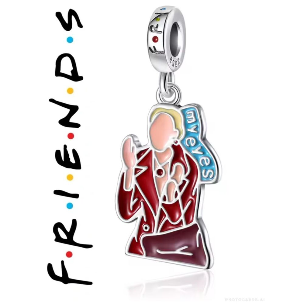 NWOT Friends TV Series Pheobe ‘My Eyes!’ Pandora FIT Silver Charm